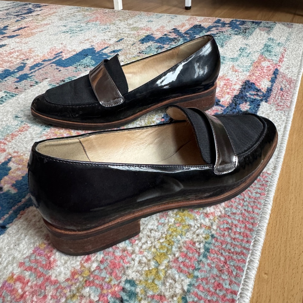 Black Patent Leather Loafers